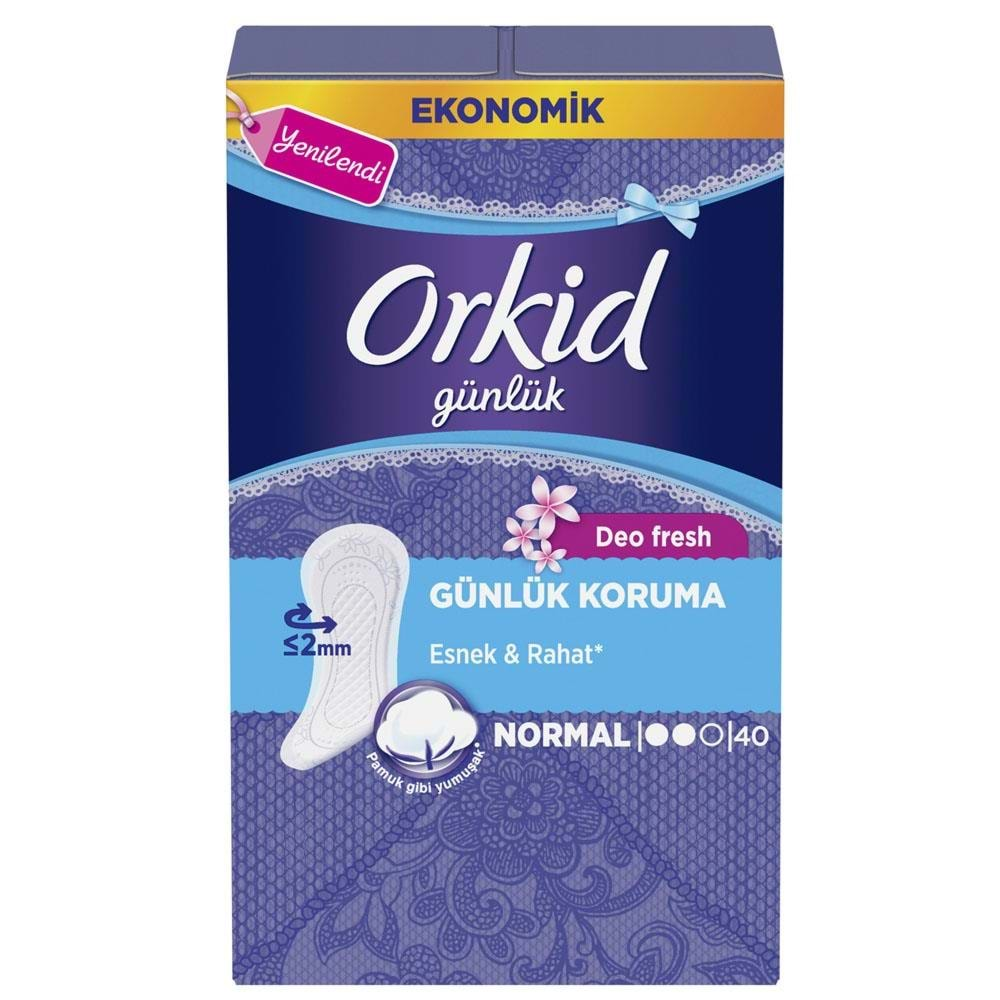 Orkid Günlük Deofresh Normal Ekonomik Paket 40 Ped