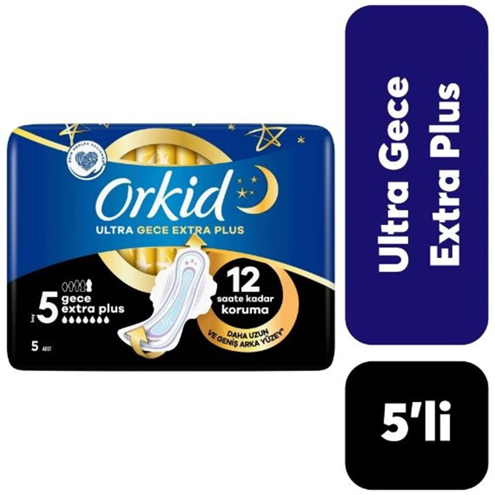 Orkid Ped Ultra Tekli Gece Extra Plus 5'li