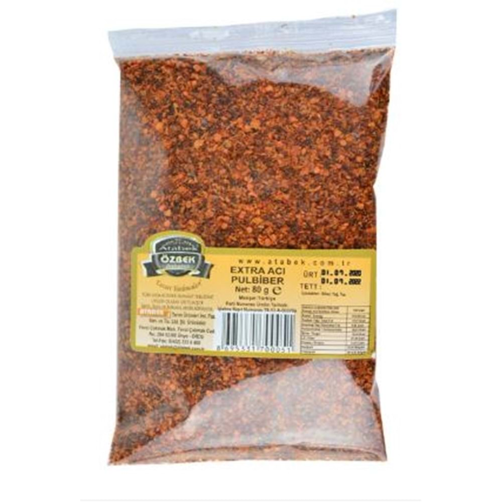 Özbek Pul Biber 80 Gr Acı