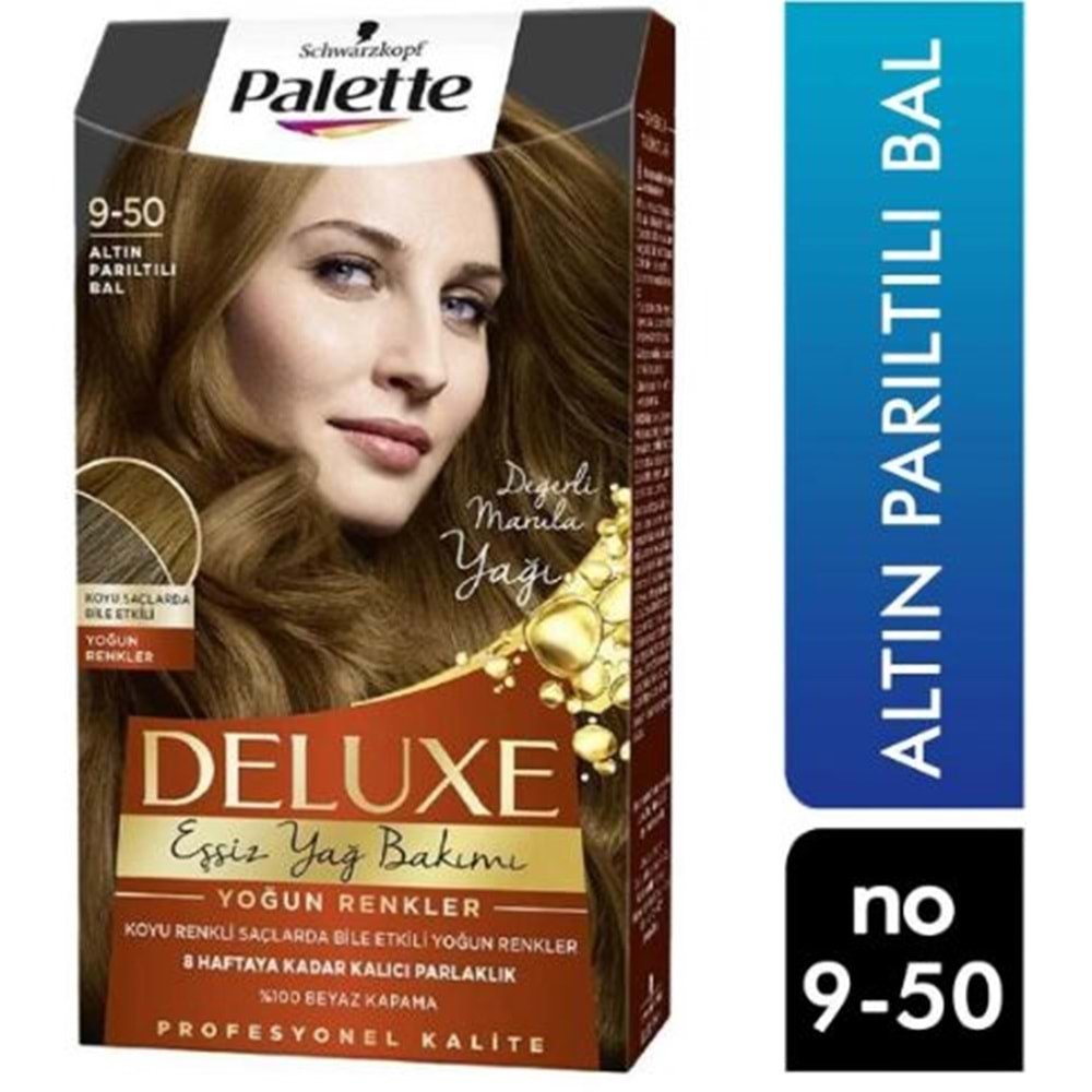 Palette Deluxe Saç Boyası 9.50 Altın Parıltılı Bal