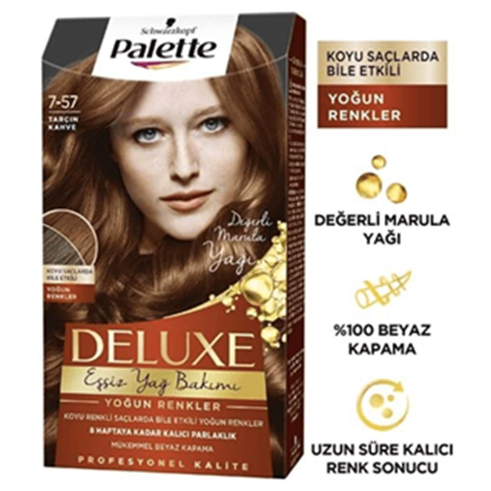 Palette Deluxe Saç Boyası Tarçın Kahve No: 7-57