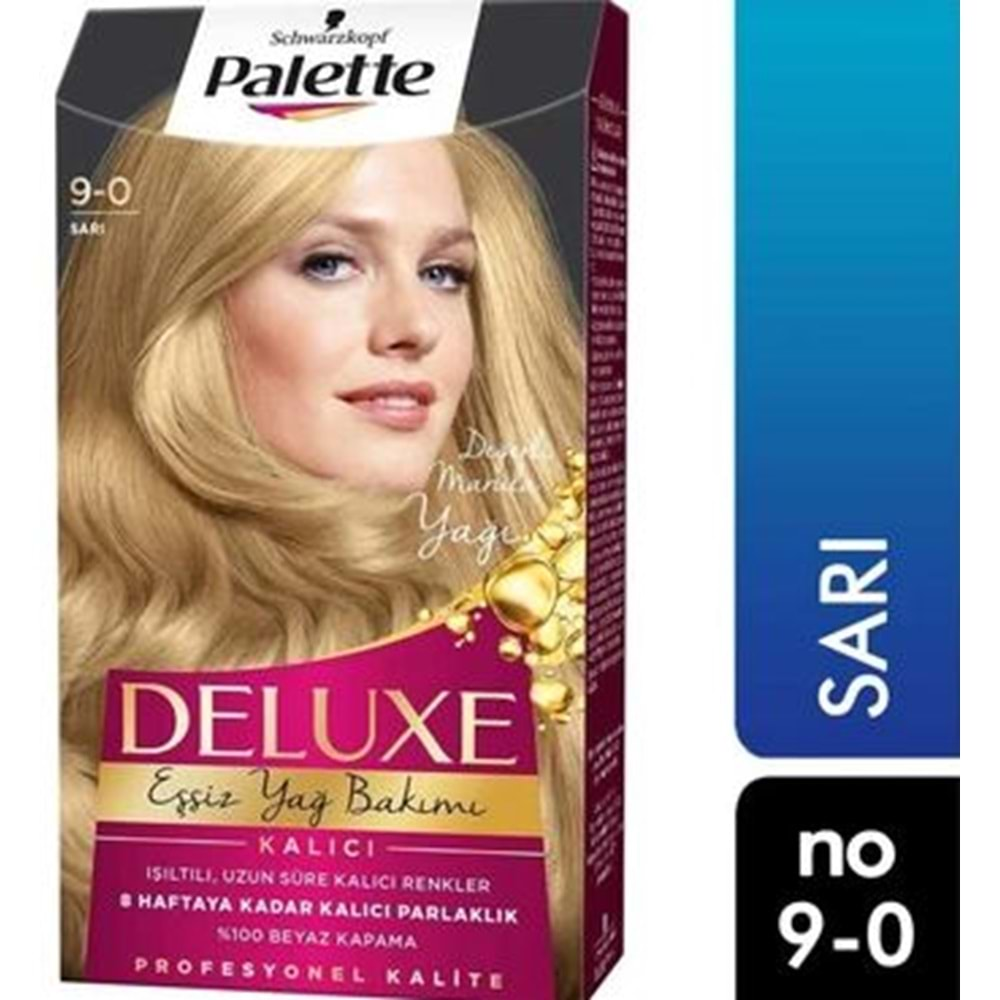 Palette Deluxe Yağ Bakımlı Saç Boyası 9.0 Sarı