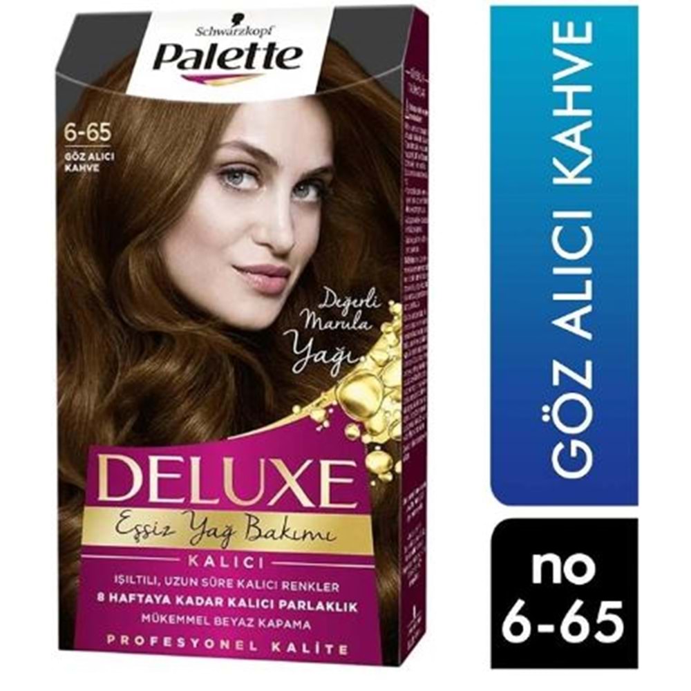 Palette Deluxe Eşsiz Yağ Bakımı Saç Boyası Göz Alıcı Kahve 6-65