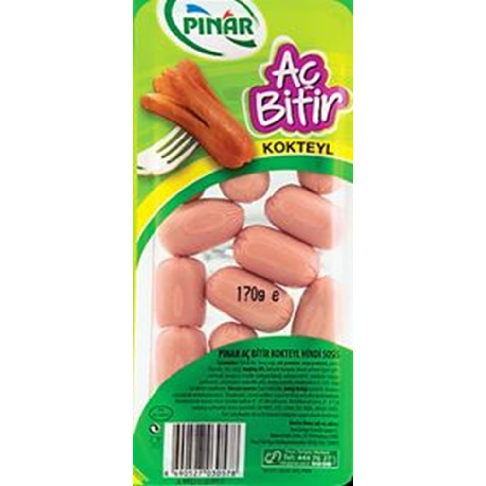 Pınar Aç Bitir Kokteyl Sosis 170 Gr 12 Li