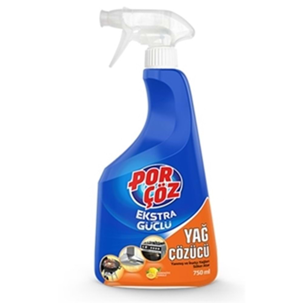 Porçöz Yağ Çözücü Sprey 750 Ml