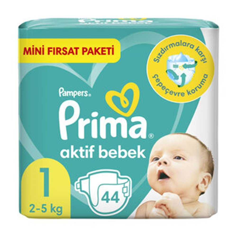 Prıma Aktif Bebek Standart Paket 2-5kg 1 Beden 44 Lü