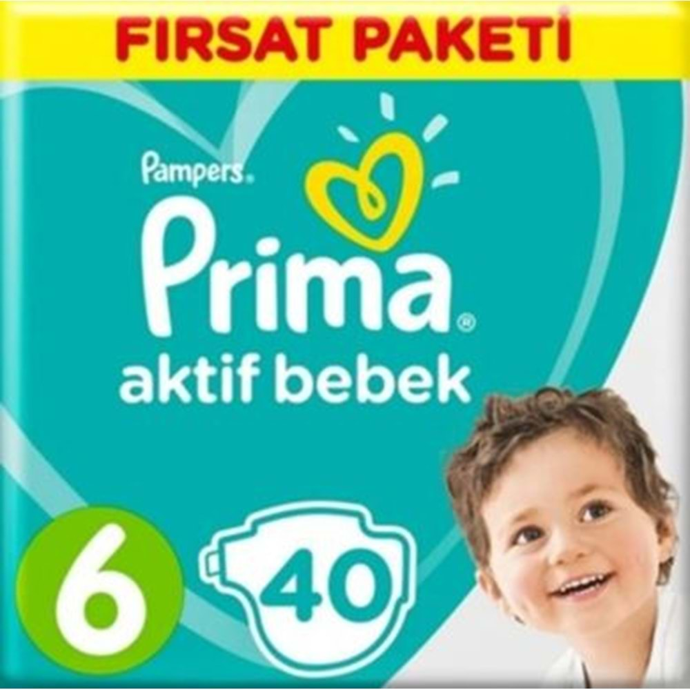 Prima Bebek Bezi 6 Beden 13-18 Kg 40 Adet