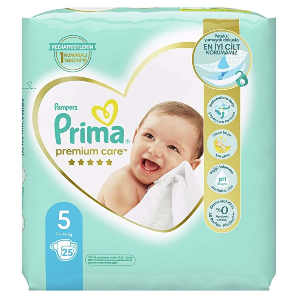 Prima Bebek Bezi Premium Care Eko 5 Junior 25 Li