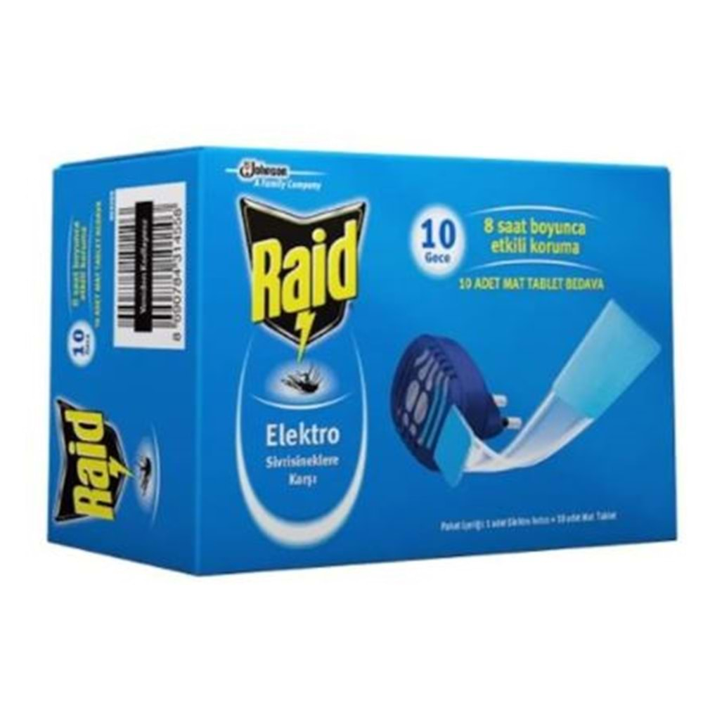 Raid Elektro Isıtıcı + 10 Mat Tablet Hediyeli