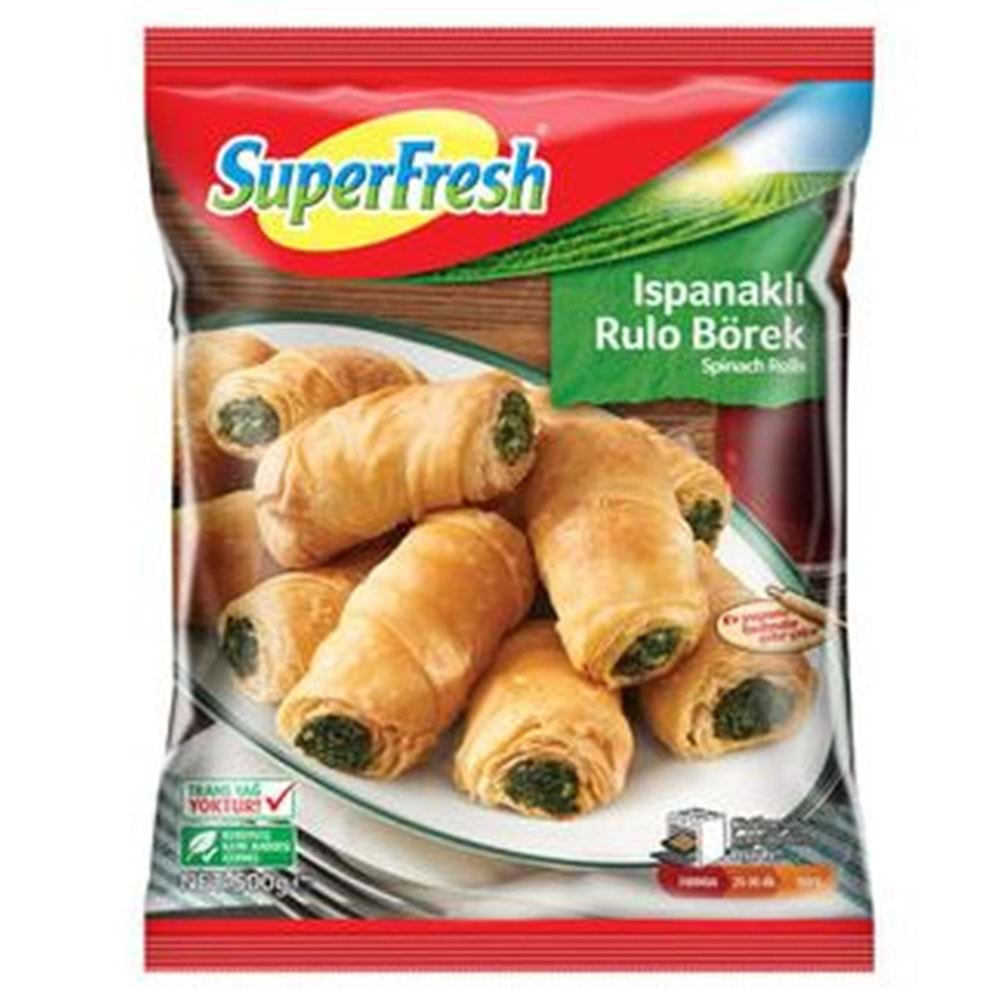 Superfresh Ispanaklı Rulo Börek 500 Gr