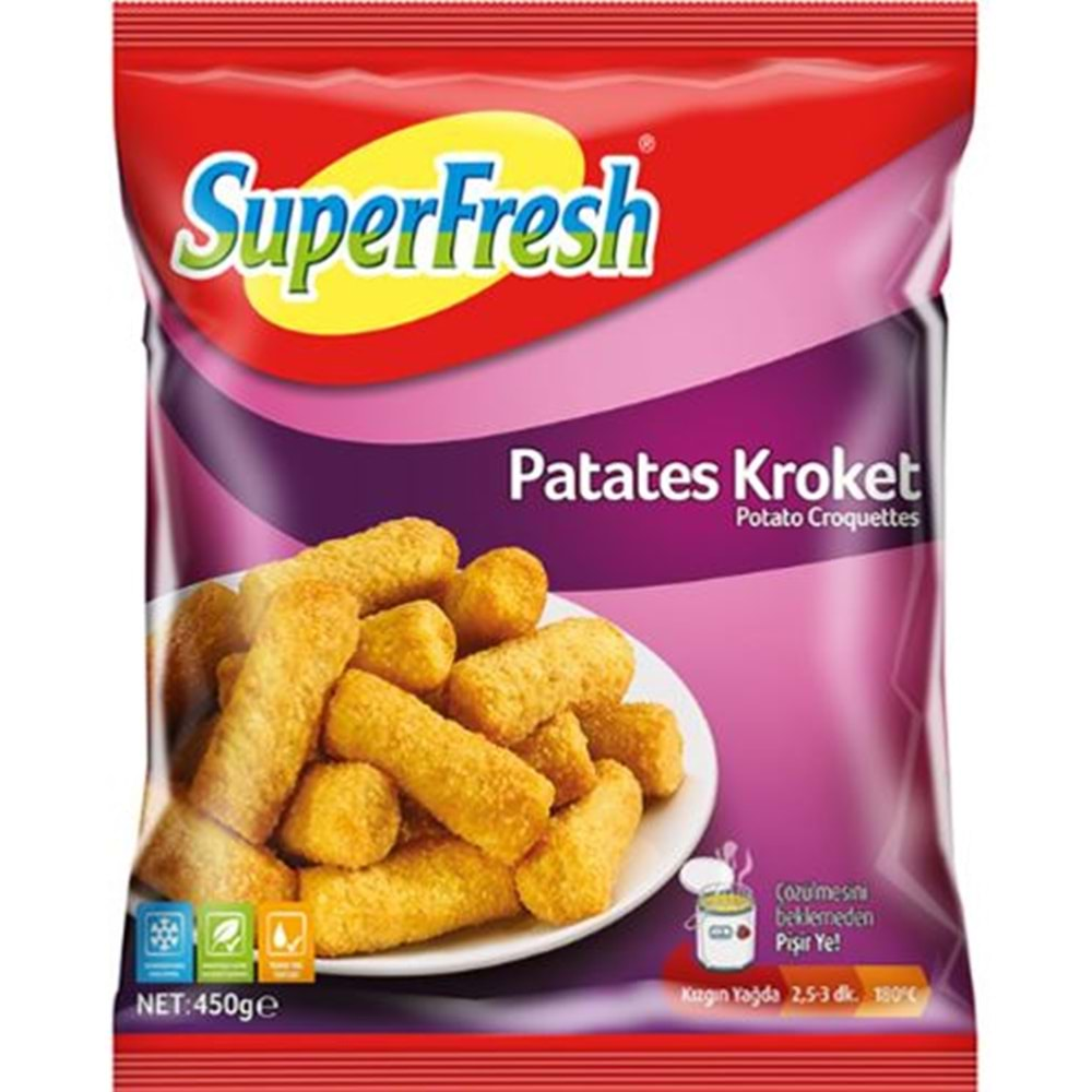 Superfresh Patates Kroket 450 Gr