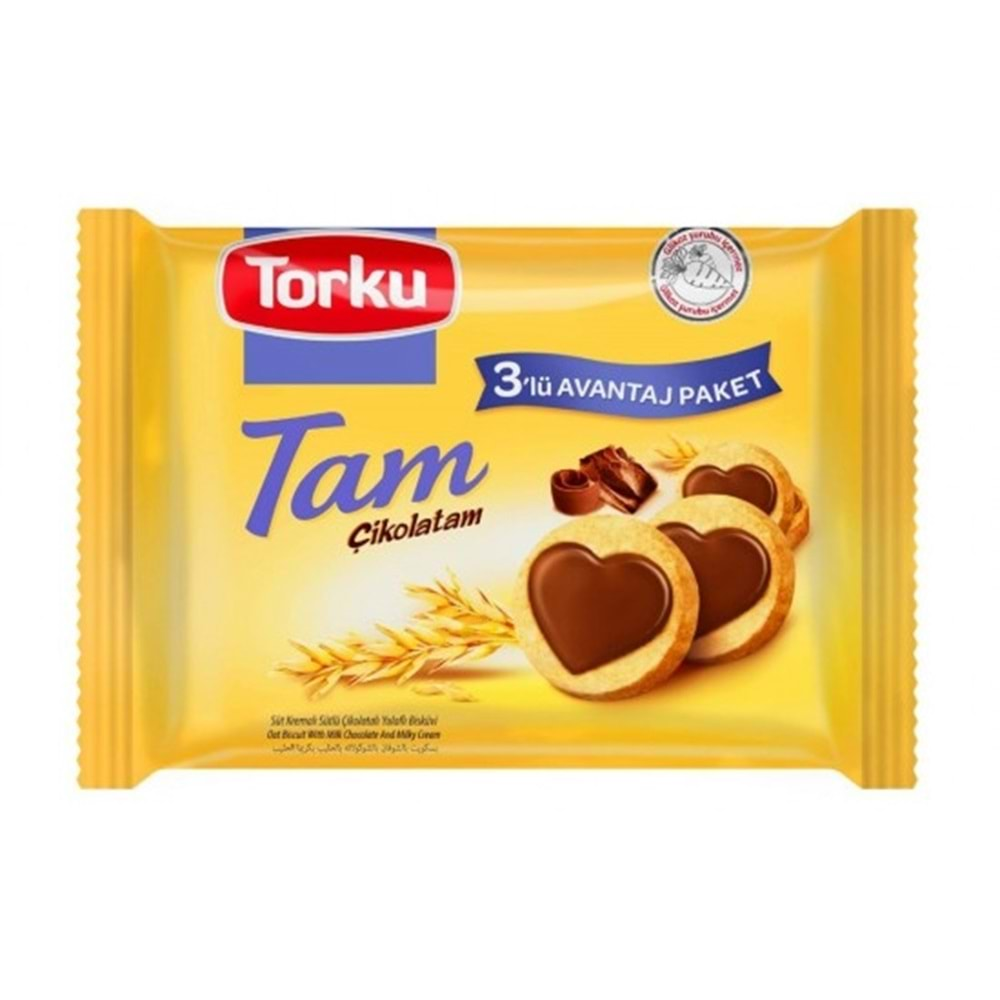 Torku Tam Çikolatam Bisküvi 3'Lü 83 Gr 249 Gr