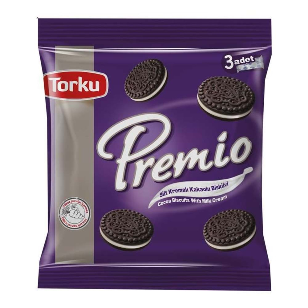 Torku Premio Kakaolu Bisküvi 3x86 gr 258 Gr