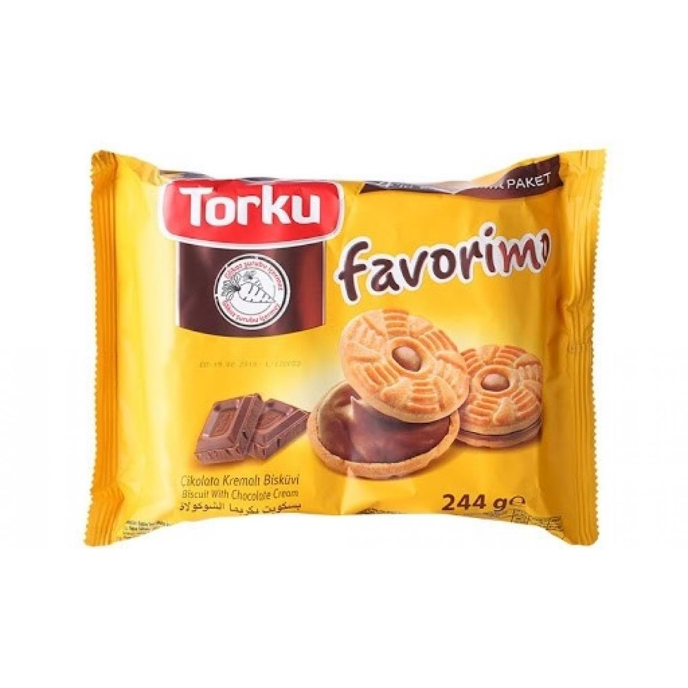 Torku 4 Lü Favorimo Bisküvi Çikolata 272 Gr