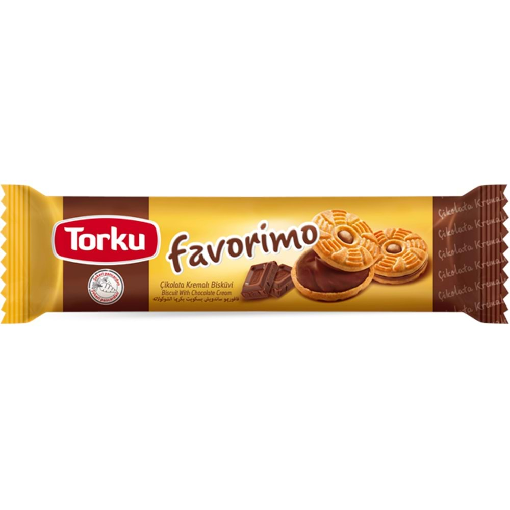 Torku Favorimo Çikolata Kremalı Bisküvi 61 gr