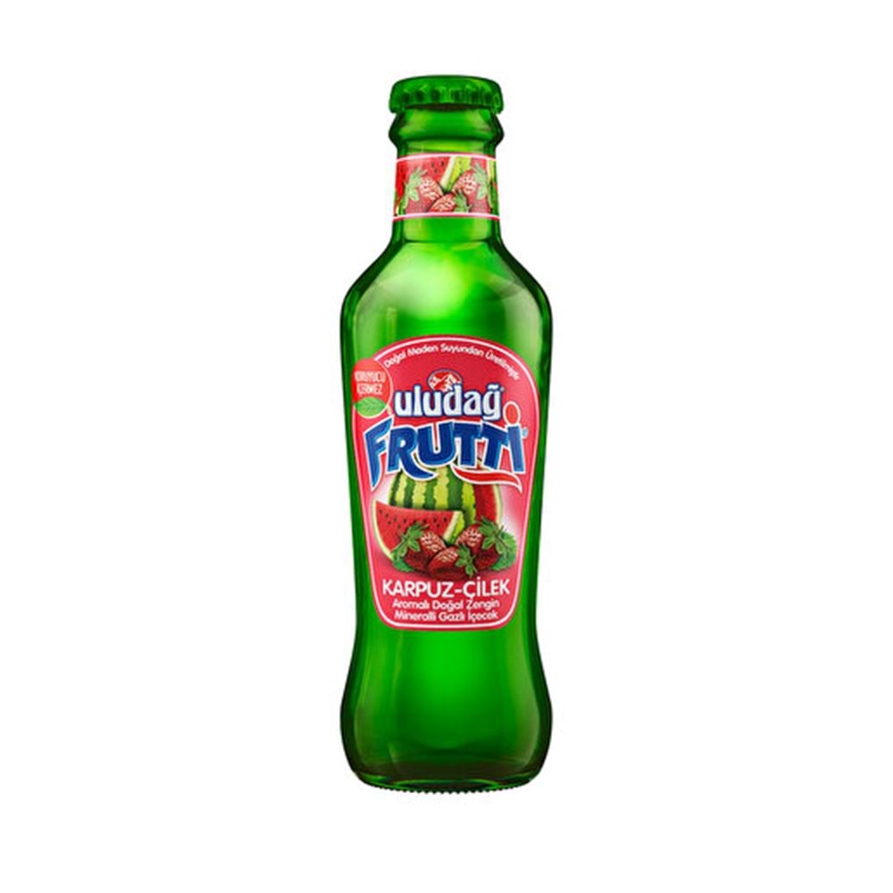 Uludağ Frutti Karpuz Çilek Aromalı Soda 200 Ml