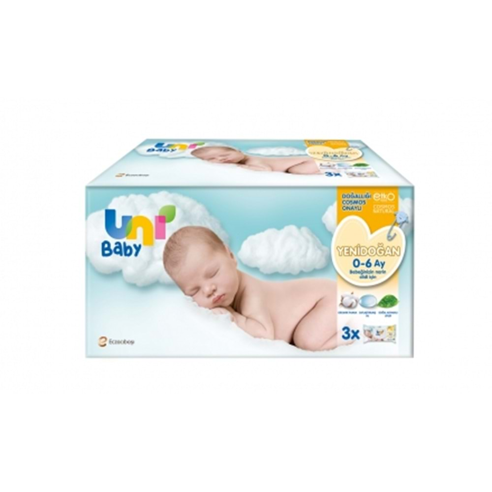 Uni Baby Yenİdoğan Islak Mendil 3X40