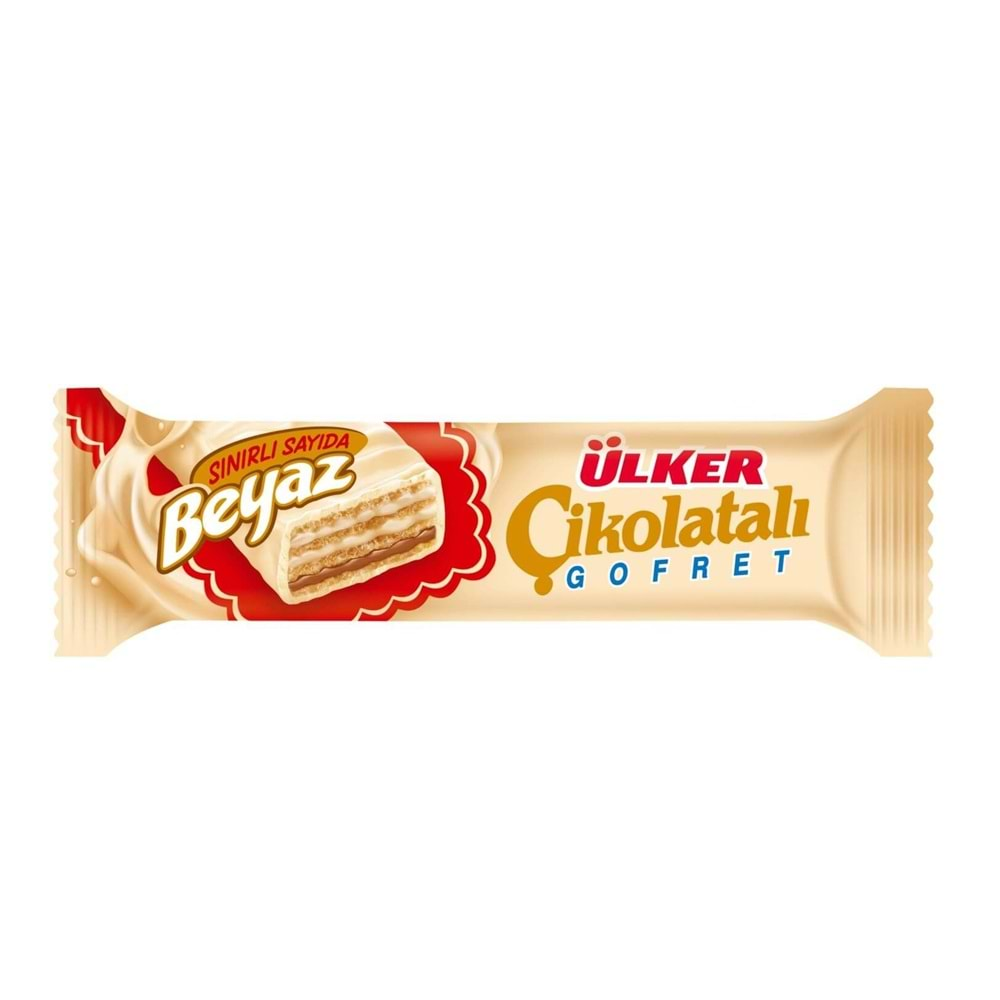 Ülker Beyaz Çikolatalı Gofret 35 Gr