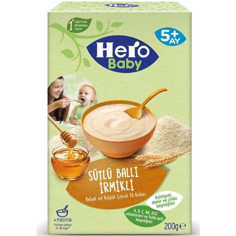 Hero Baby Sütlü İrmikli Ballı 200 Gr