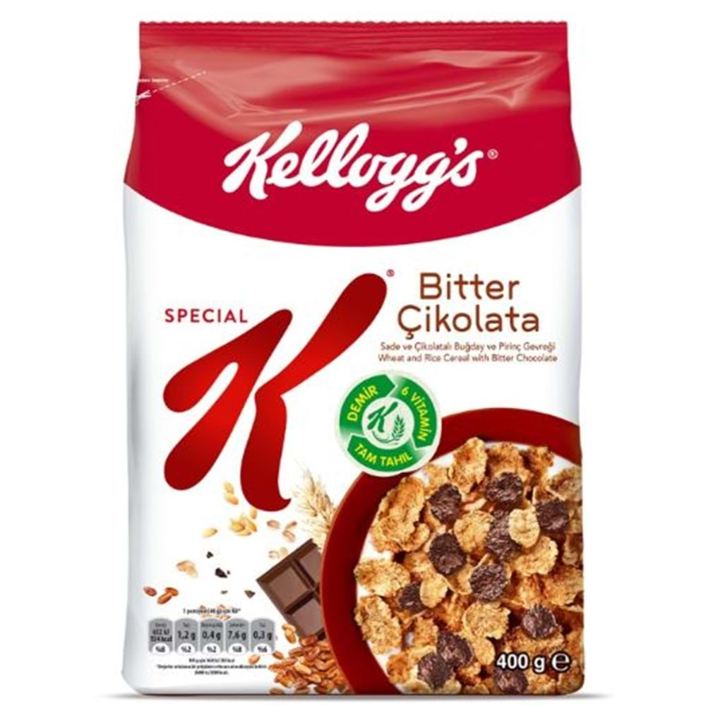 Ülker Kelloggs Special K Bitter Çikolata 400 Gr