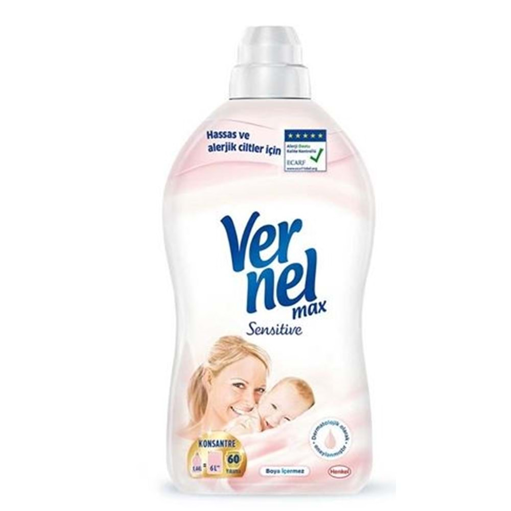 Vernel Yumuşatıcı Sensitive 1440 ml