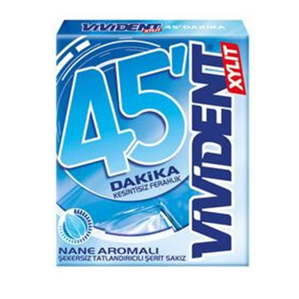 Vivident 45 Dakika Sakız Nane Aromalı 33 Gr