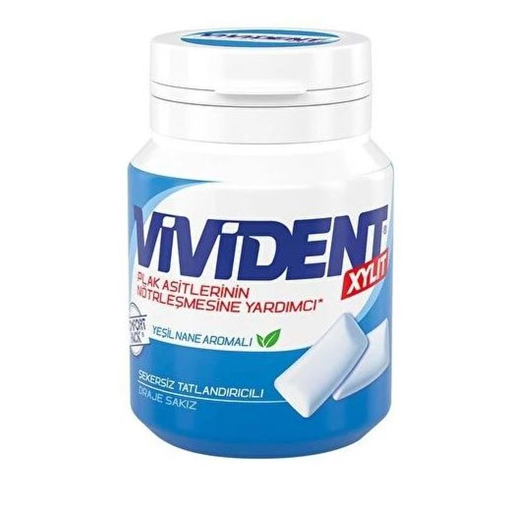 Vivident Yeşil Nane Aromalı Sakız 67 Gr