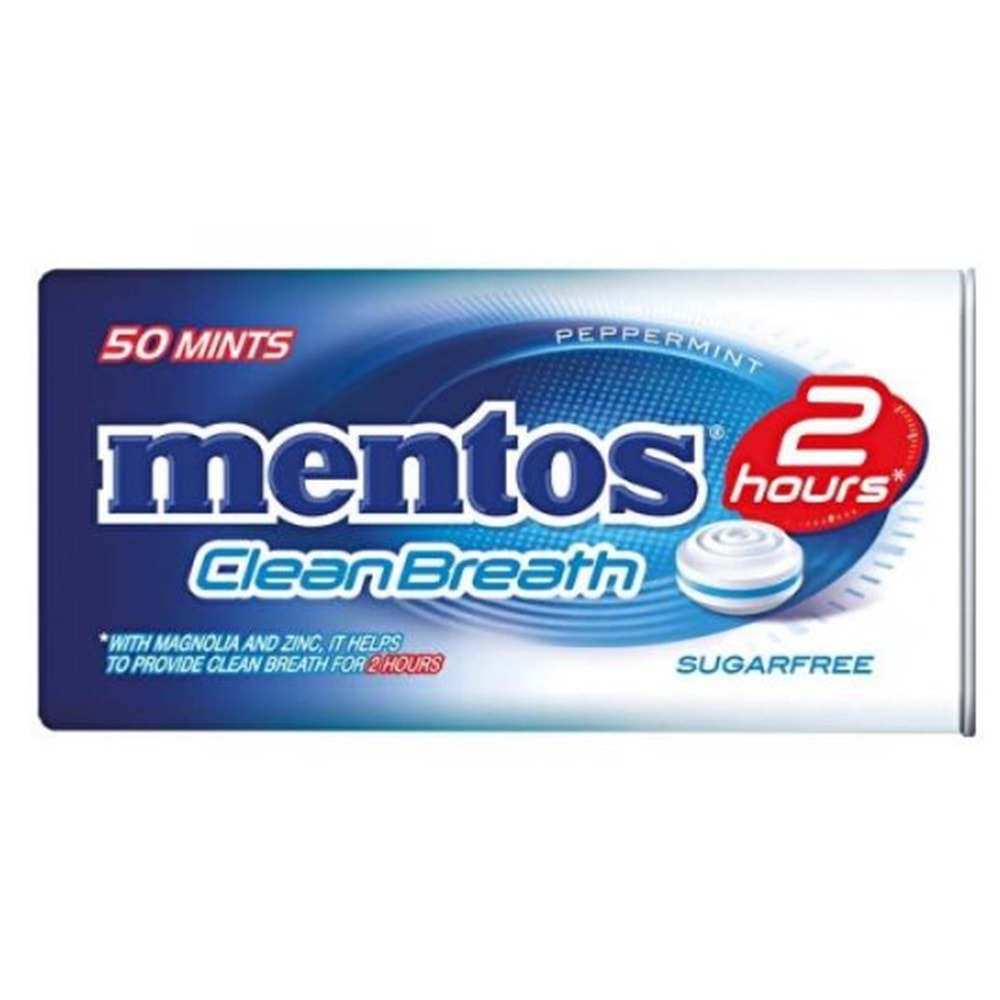 Vivident Mentos Clean Breath Nane 21Gr