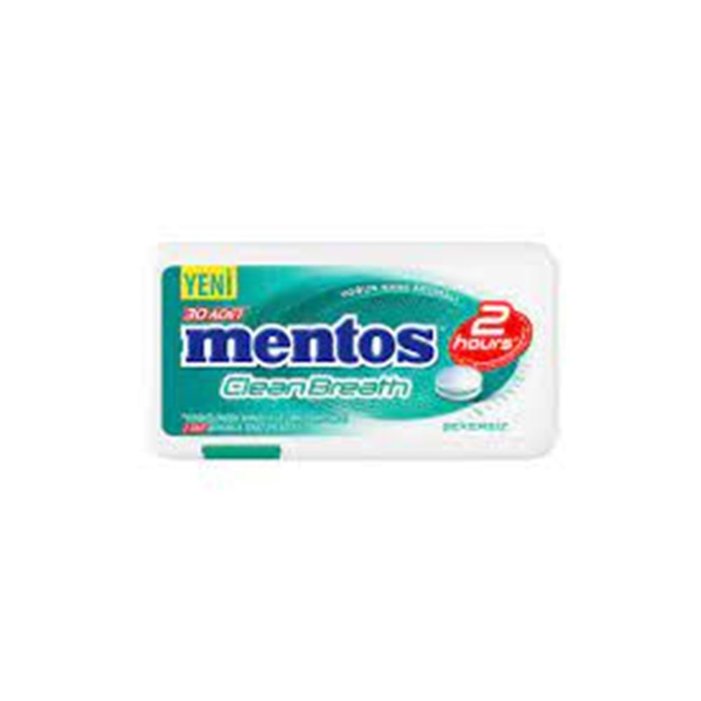 Mentos 2 Saat Yoğun Nane Aromalı Tablet Şekerleme 21 G