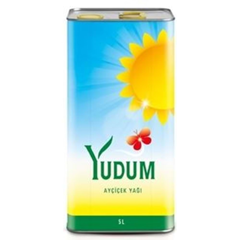 Yudum Teneke Ayçiçek Yağ 5 Lt