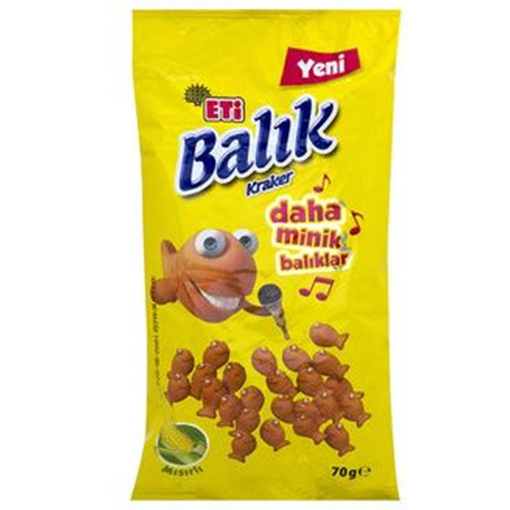 Eti Balık Kraker Mısırlı 70 Gr