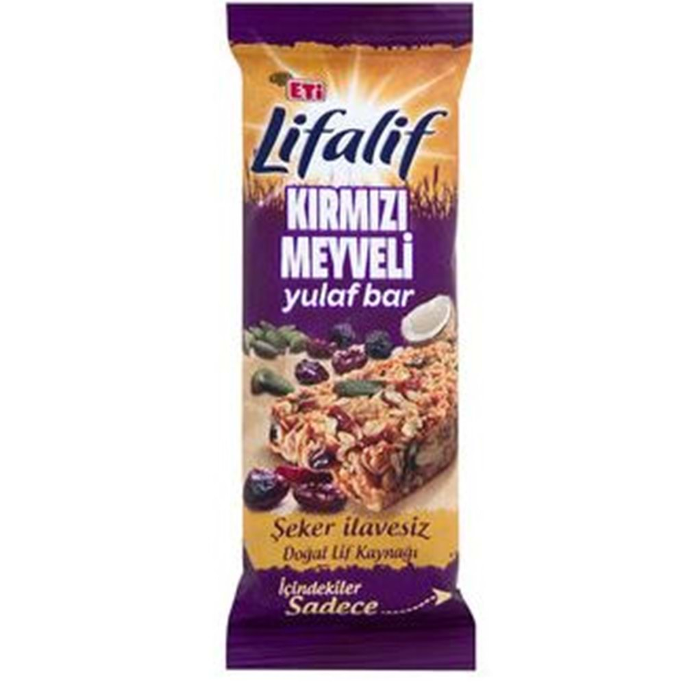 Eti Lifalif Kırmızı Meyveli Yulaf Bar 35 Gr