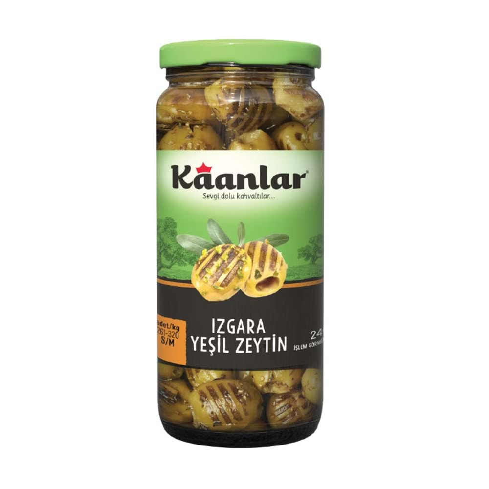 Kaanlar Yeşil Izgara Zeytin 240 Gr