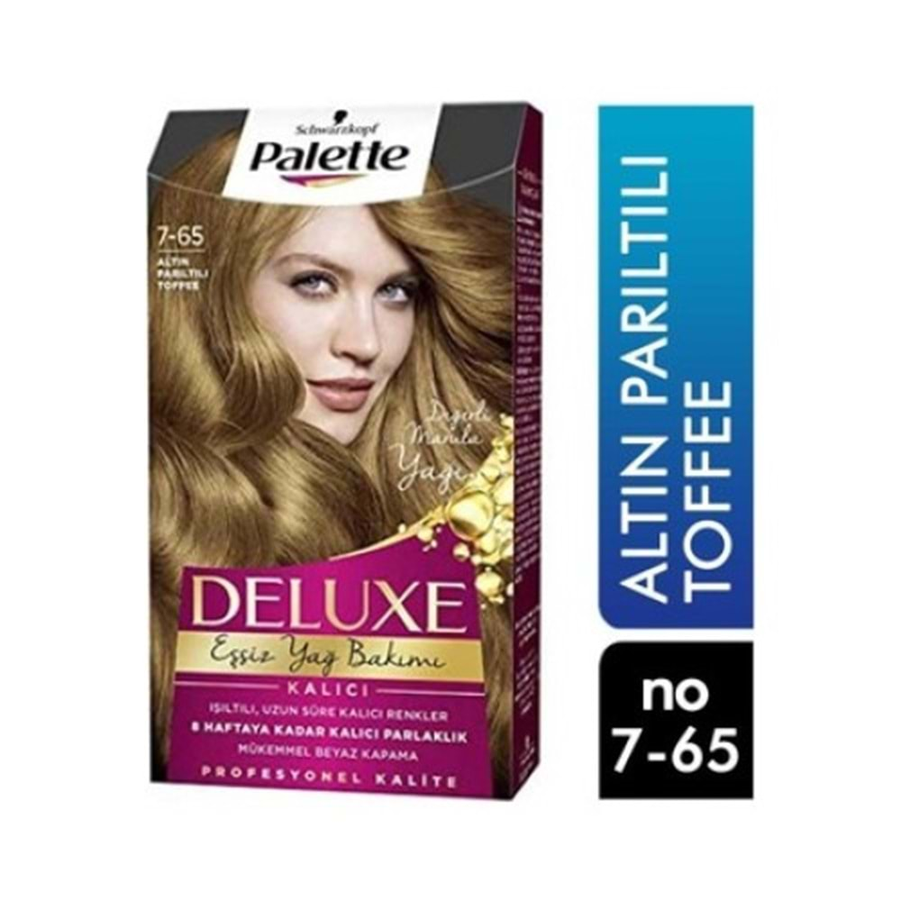 Palette Deluxe Saç Boyası Altın Parıltı Toffee 7-65