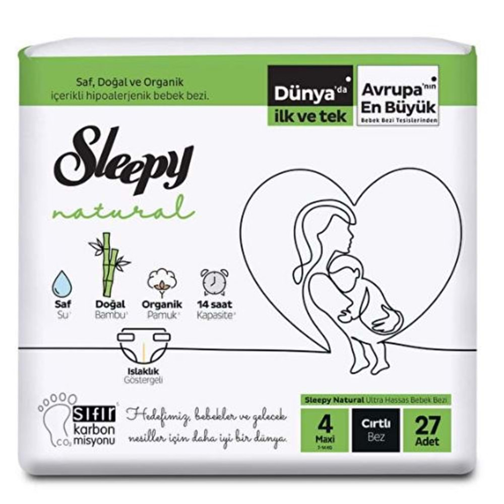 Sleepy BabyBebek BeziJumbo 4 Beden Maxi 27'li