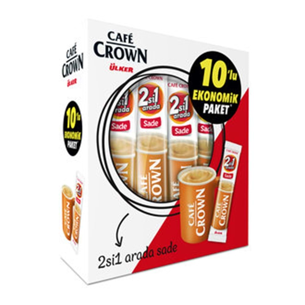 Ülker Cafe Crown 2 si 1 Arada Sade 10 lu 110 Gr