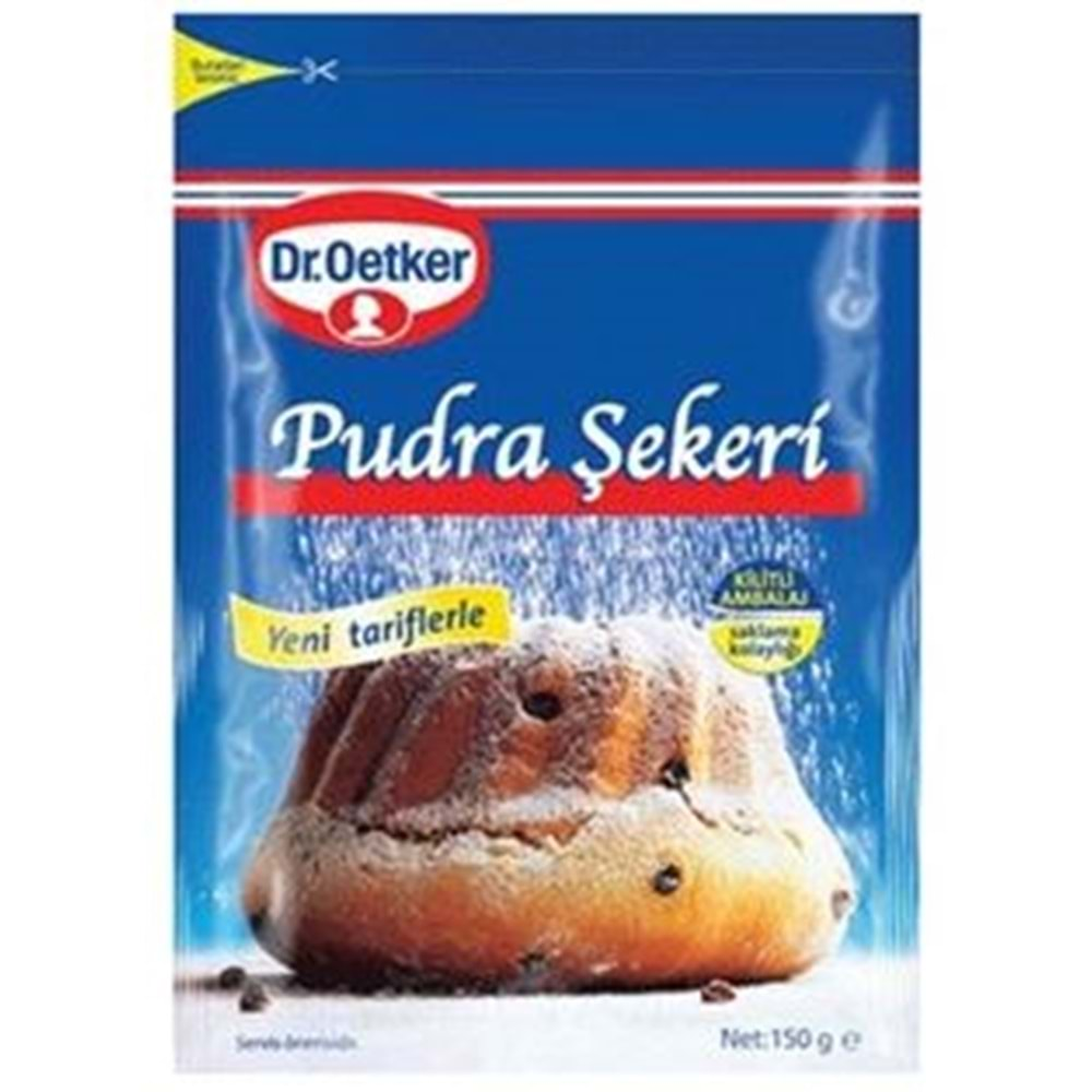 Dr. Oetker Pudra Şekeri (Kilitli Ambalaj) 150 Gr