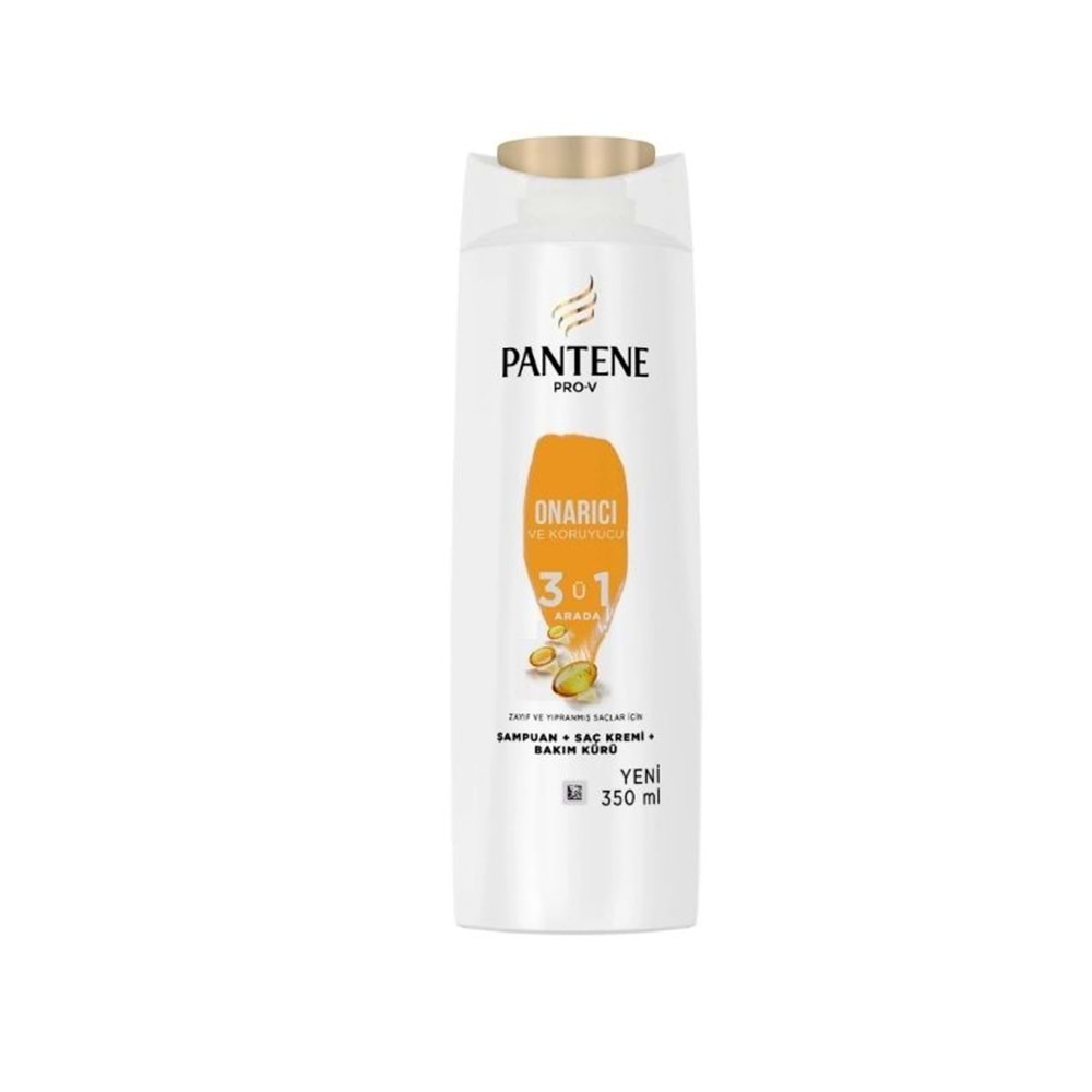 Pantene Şampuan 350 ml 3'ü 1 Arada Onarıcı ve Koruyucu