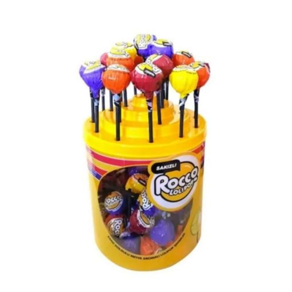 Rocco Lolipop Sakızlı Şeker