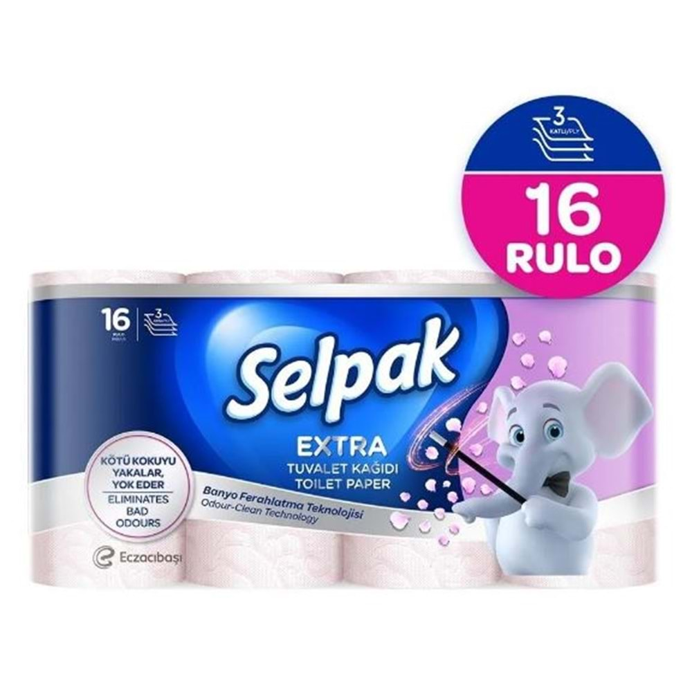 Selpak Tuvalet Kağıdı Ultra 16 Rulo Banyo Ferahlatma