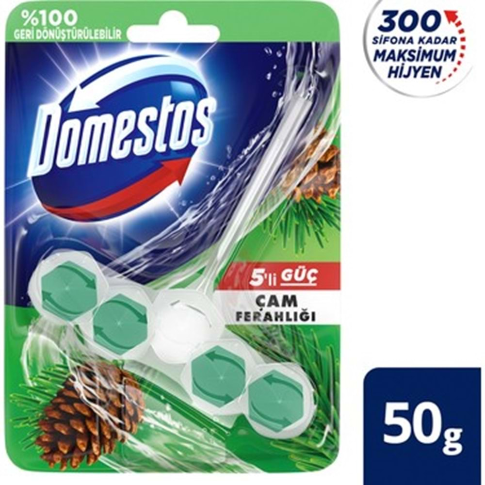 Domestos Wc Blok 5'Li Güç Çam Ferahlığı