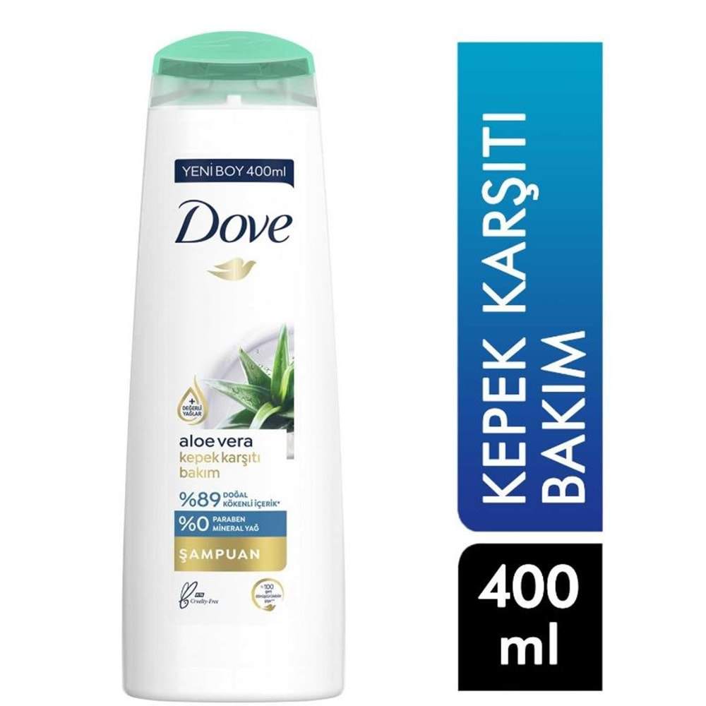 Dove Şampuan 400 ml Kepek Karşıtı Aleo Vera