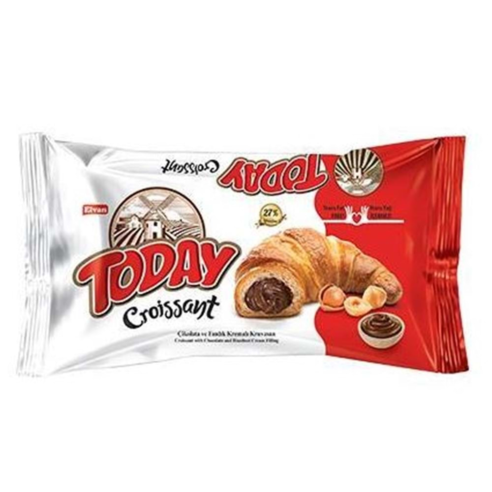 Elvan Croissant Kruvasan Çikolatalı 40 Gr