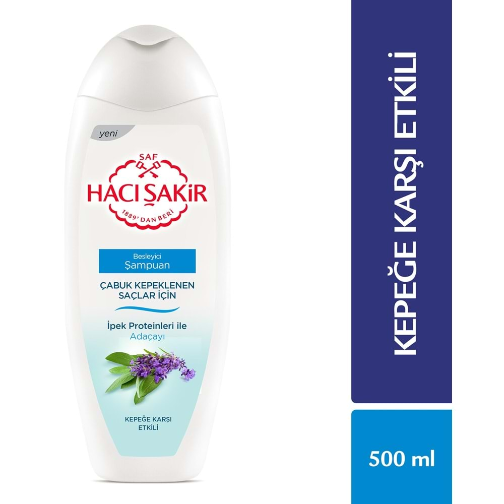 Hacı Şakir Adaçayı Kepek Şampuan 500 Ml