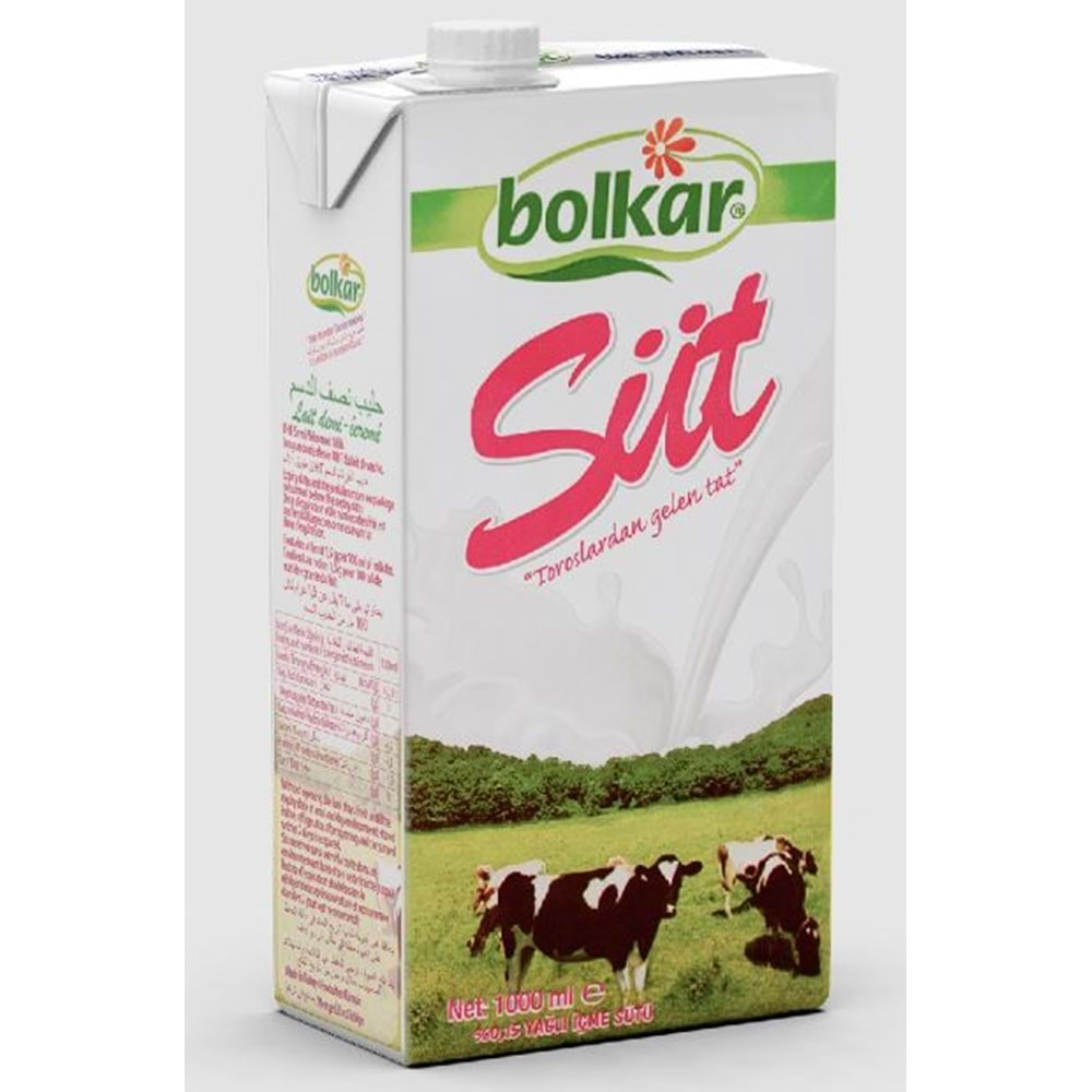 Bolkar 0,15 Yağlı Süt 1 Lt