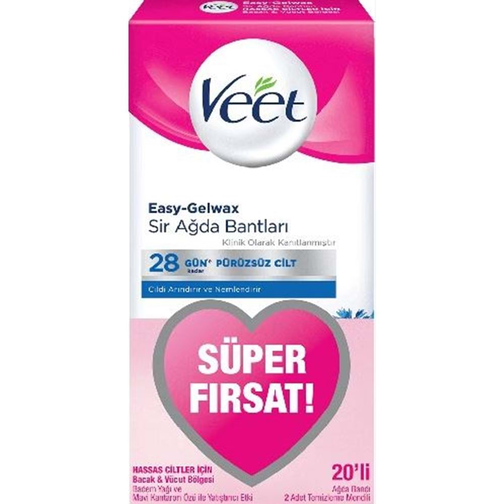 Veet Pure Ağda Bandı Süper Fırsat 20 Adet