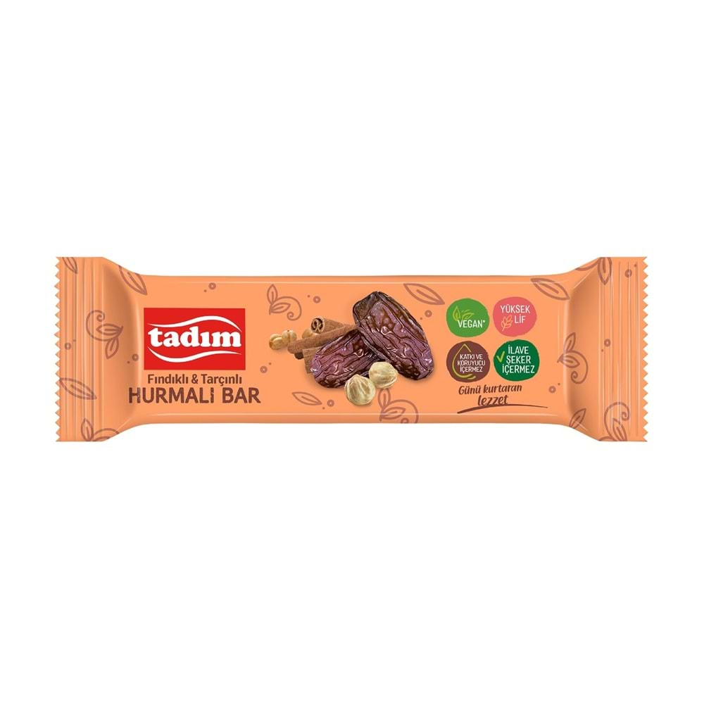 Tadım Fındıklı & Tarçınlı Hurmalı Bar 40 G