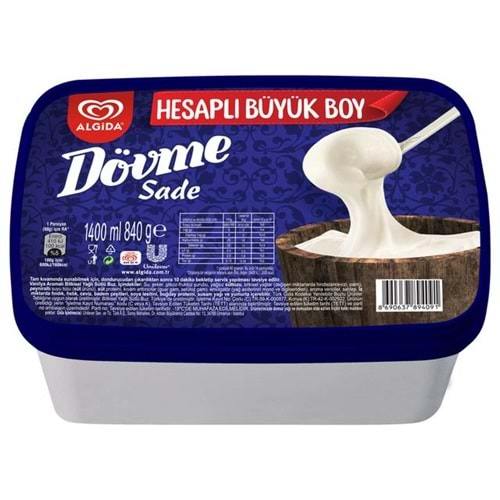 Algida Dövme Büyük 1400 Ml Sade