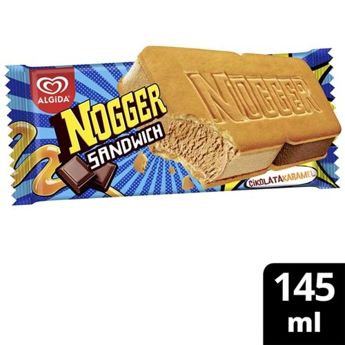 Algida Nogger Sandwich Çikolata Karamel