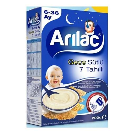 Arılac 7 Tahıllı Gece Çocuk Ek Gıda 200 Gr